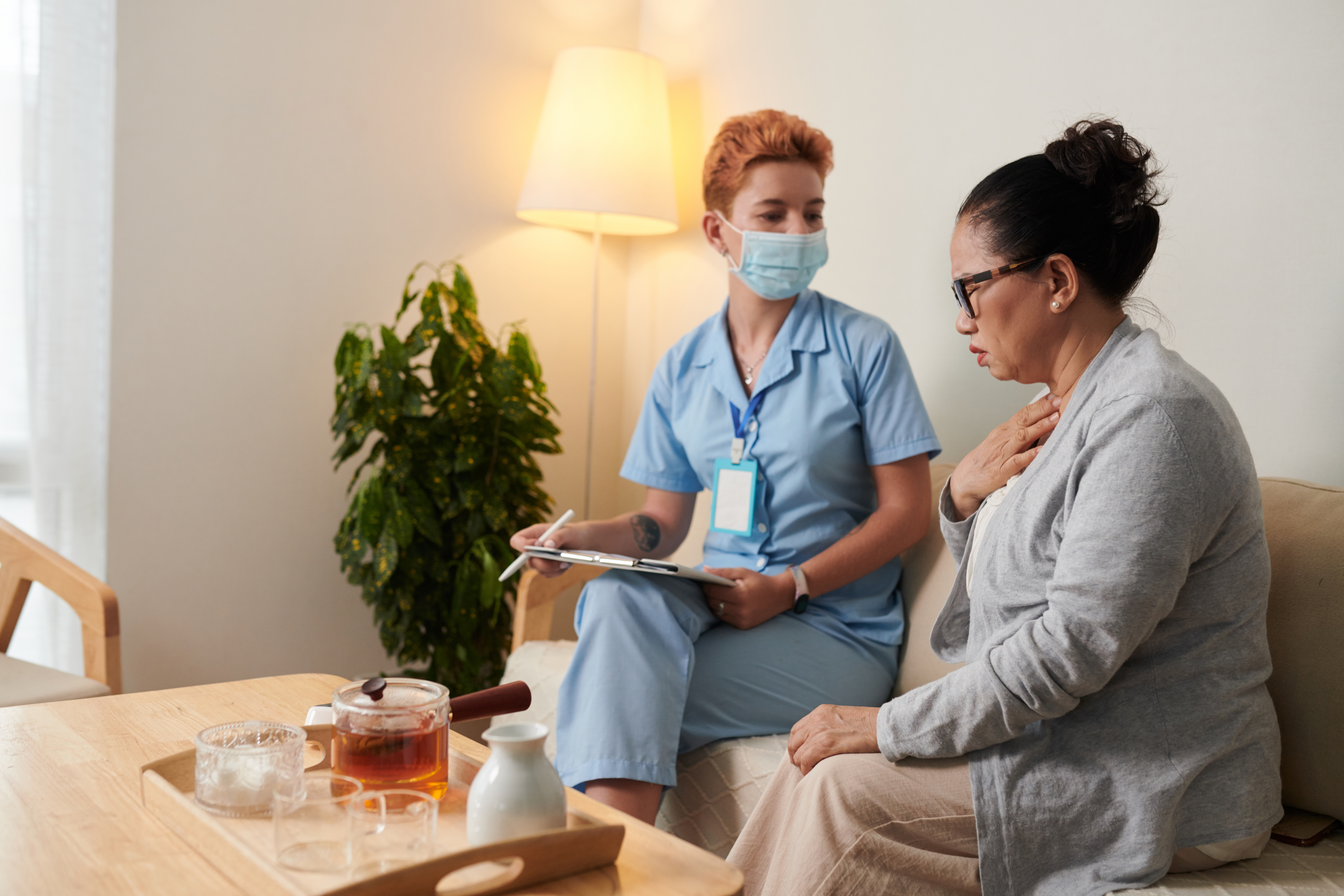 Client speaking with a Jourwell care coordinator